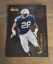 JAYSON OWEH 2021 Wild Card Matte Premier Black Baltimore Ravens #MBC-30