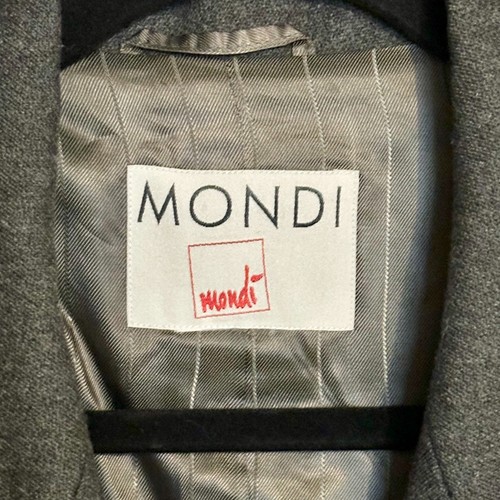 Blazer Mondi Vintage Medio Gris Oscuro Lana Estrás Botones Doble Pecho - Imagen 4 de 10