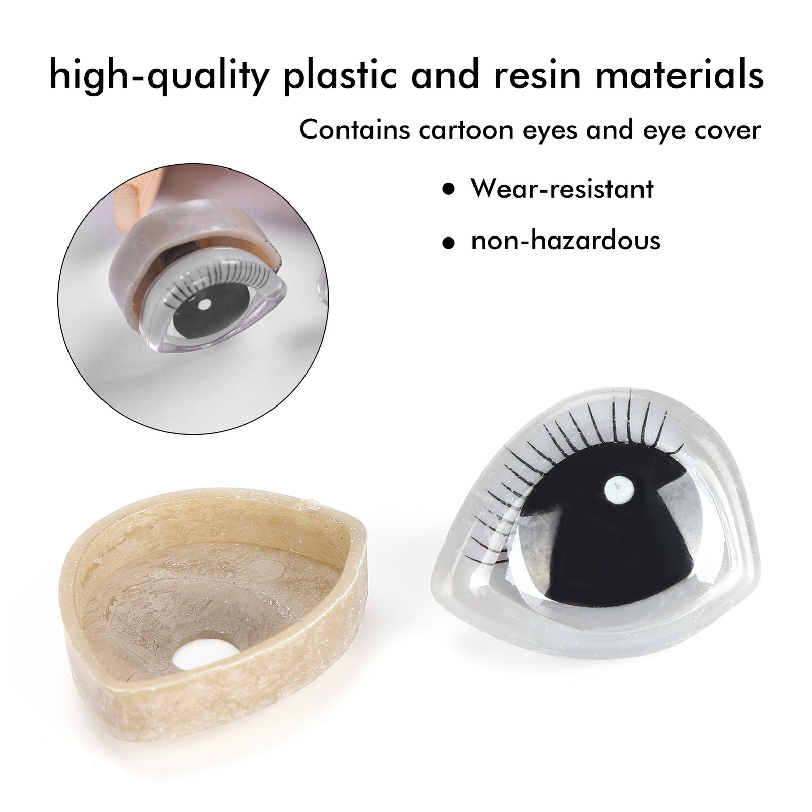 10 Sets Doll Cartoon Eyes Plastic Resin Stereoscopic Animal Plush Toy Making