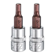 5/32" Hex Bit Socket 1/4" Drive Extension Bit Ratchet Wrench Accessories 2 Pcs