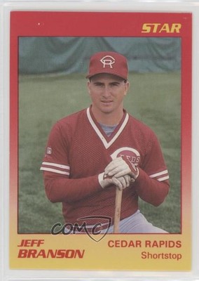 1989 Star Cedar Rapids Reds Jeff Branson #1 3c7
