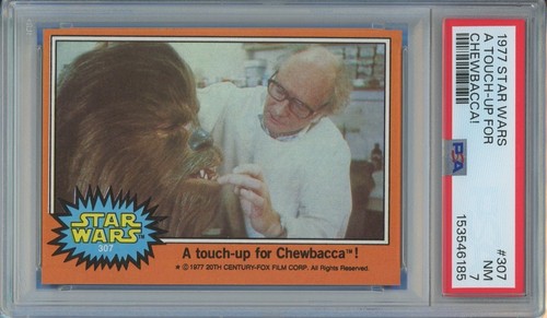 1977 Topps Star Wars #307 A touch-up for Chewbacca! — PSA 7