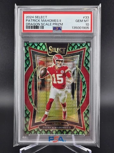 2024 Select Patrick Mahomes II Dragon Scale /81 PSA 10 Kansas City Chiefs