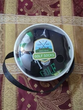 Golf Socks in a  Bucket Men's Shoe Size 7-12, Sock Size 10-13  (4 PAIR)