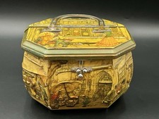Vintage Anton Pieck wooden box purse from the 1970s. Decoupage Design