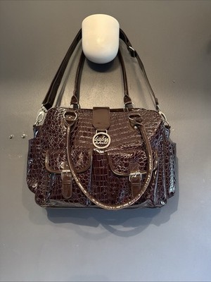Baby Phat Vintage Y2K Faux Croc Luxury Diaper Bag/Large Shoulder New with Tags 