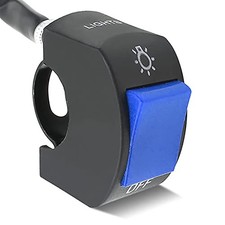 Motorcycle Headlight Switch Handlebar Toggle Switch with On Off 1 Piece Blue