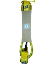 Cardiff Fin Co Yellow 9 FT / 7mm Ankle Surf Leash