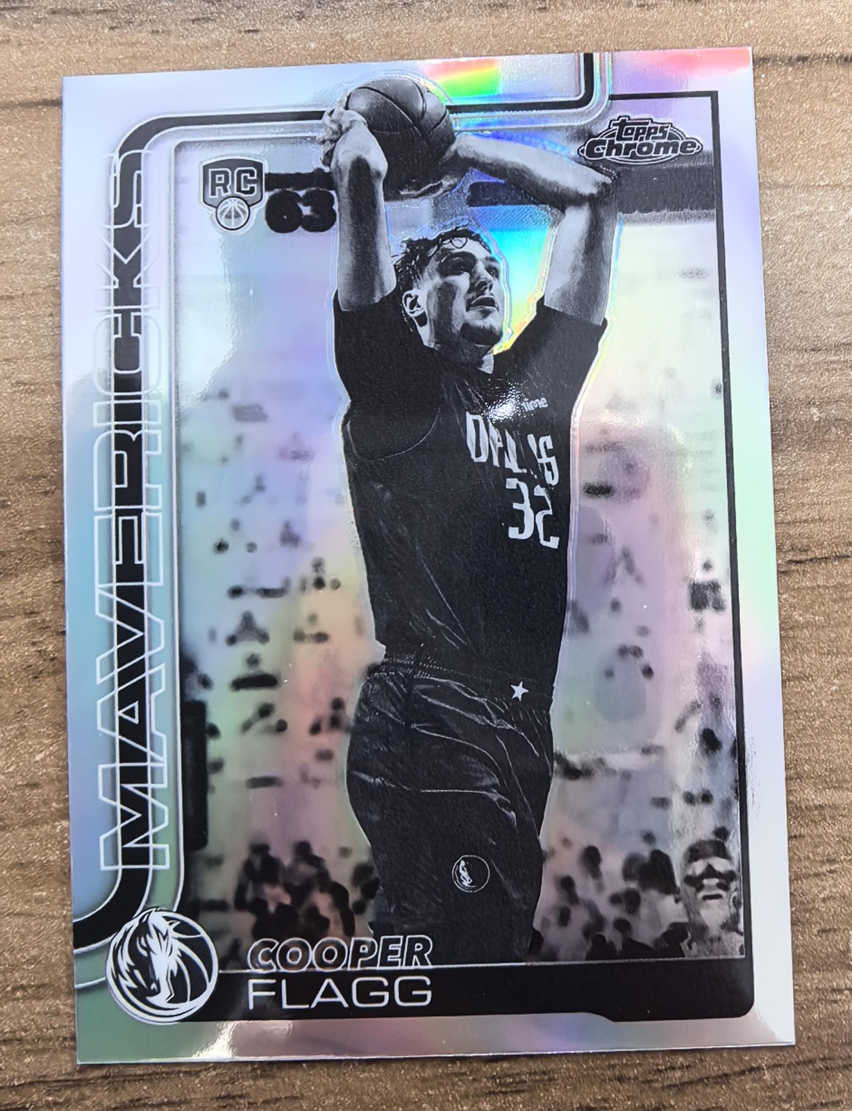 2025-26 Topps Chrome Cooper Flagg #251 RC Rookie Negative Refractor