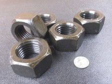 Metric Class 8 Steel Hex Nut, RH  M36 x 4 mm  x 55 mm W, 29 mm Height - 5 Pcs