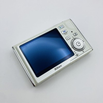 Nikon COOLPIX S8 White Compact Digital Camera Retro Style