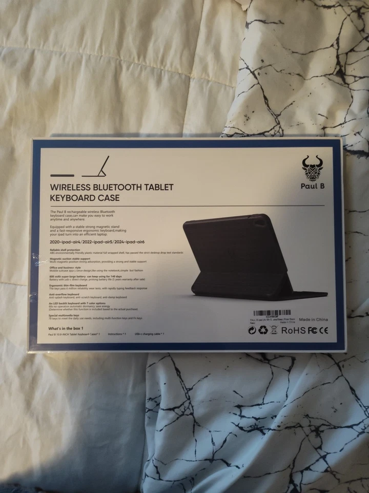 Premium Multi-Functional Bluetooth Keyboard Case with Touchpad for 9-11" Tablets - Image 2 of 4