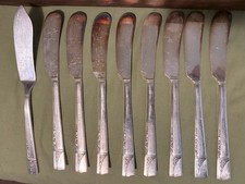 1 Oneida Nobility Plate CAPRICE Silverplate Master Butter Knife with 8 Spreaders