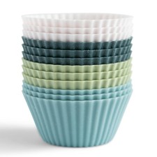 12 PCS Reusable Silicone Baking Cup Silicone Muffin Liners For Cupcakes