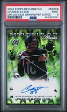 2024 TOPPS RESURGENCE MOLECULAR MARKS AUTOS #MMCB CHARLIE BATCH 9/15 PSA 9