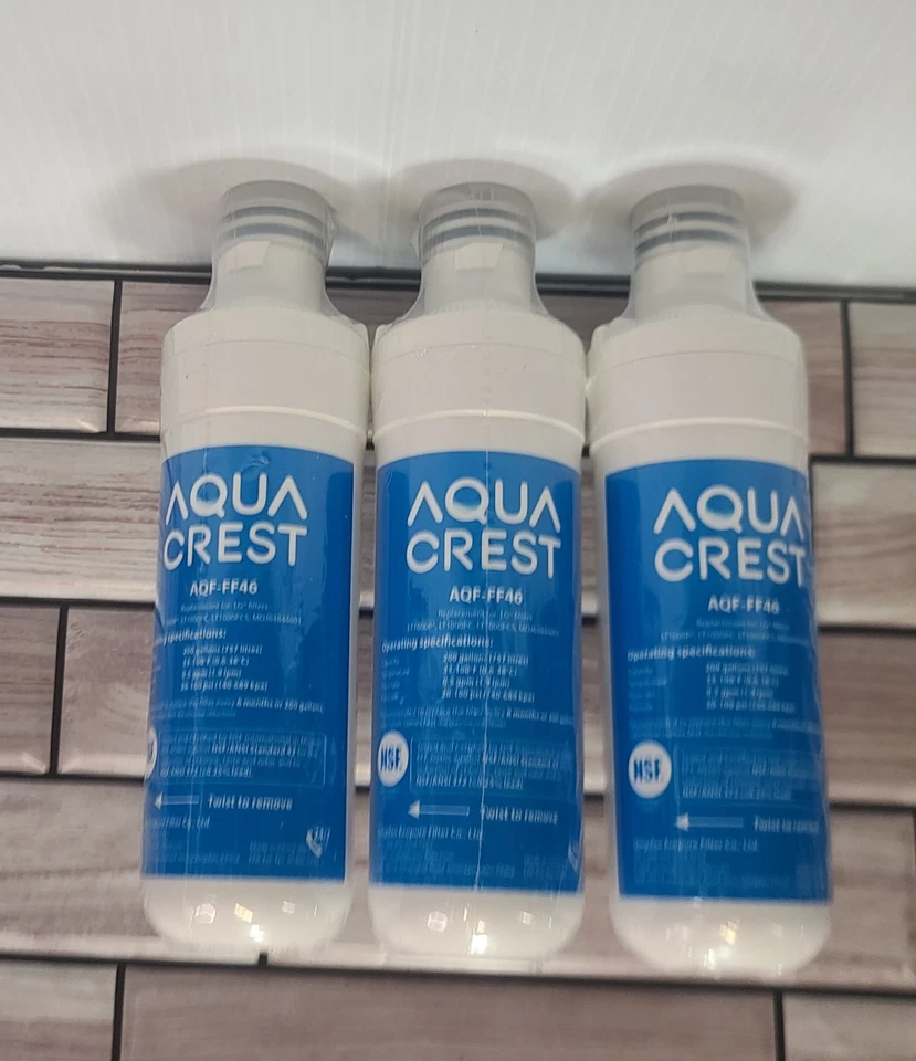 Refrigerator Water Filter 3 Pack. (New) Aqua Crest AQF-FF46 - Image 4 of 4
