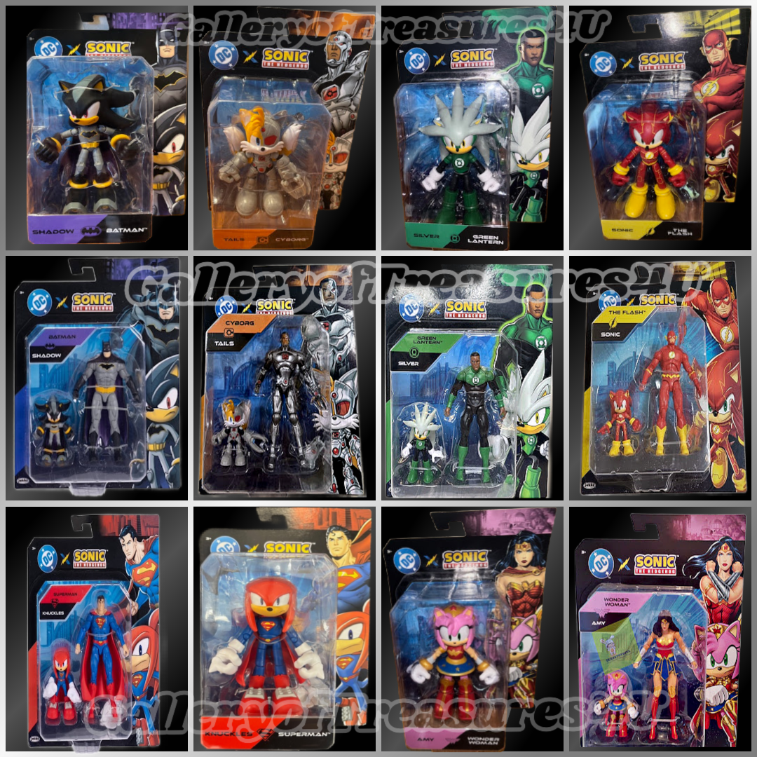 DC x Sonic the Hedgehog Flash Amy as Wonder Woman Batman Shadow