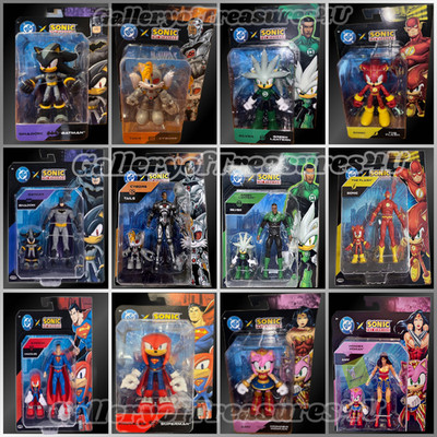 DC x Sonic the Hedgehog Flash Amy as Wonder Woman Batman Shadow Tails 2.5'' 5''