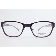 Nine West NW1057 505 Purple Rectangular Eyeglasses Frames Petite Fit 47-16-135