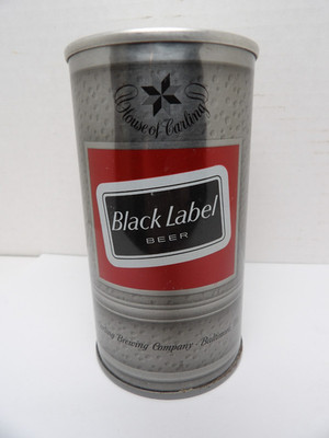 BLACK LABEL KEG STRAIGHT STEEL PULL TAB BEER CAN #41-26 BALTIMORE MD