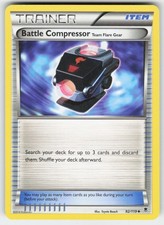 Battle Compressor Team Flare Gear 92/119 Uncommon Phantom Forces Pokemon LP