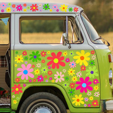 12 Sheets Daisy Stickers 147 Pcs Daisy Flower Car Decals Vinyl Self Adhesive Ret