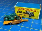 Vintage Lesney Matchbox Series No. 38 HONDA Motorcycle And Trailer