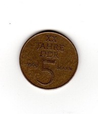 5 Mark Münze, 20 Jahre DDR