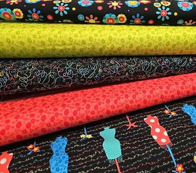 4,5 Meter Benartex Nähen 3 Konvolut 100% Premium Quilten und Patchwork Baumwolle 