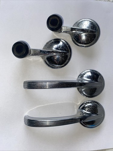 GM Chevy Bel Air Impala Corvette Door Handles Vent Window Cranks Set OEM 1949-62