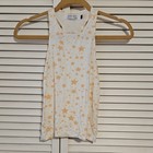 AVA SKY girls a-line tank size 8 cream and white stars print — photo 1