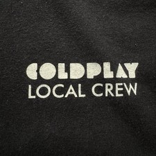 Coldplay 2011 Mylo Xyloto Official Local Crew Employee T-Shirt Sz XL Black RARE