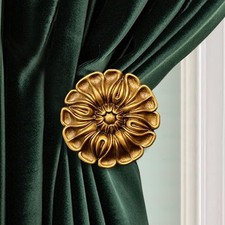 Loptg Vintage-Curtain-Holdbacksset Of 2 Curtain Tiebacks Wall Mounted