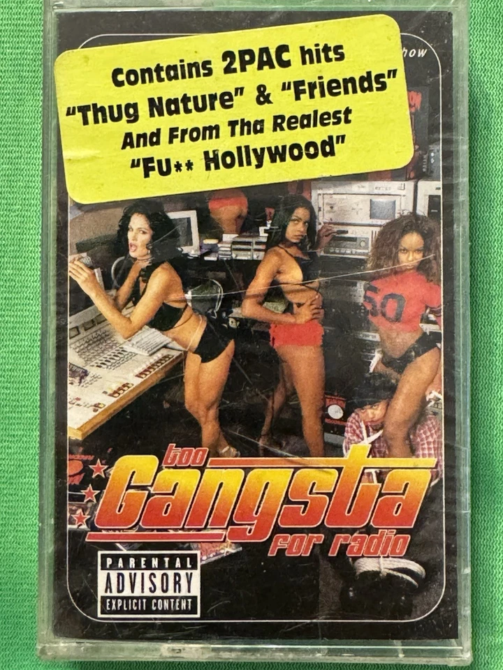 2PAC TOO GANGSTA FOR RADIO RARE SUGE DEATH ROW RECORDS 2000 CASSETTE SEALED NEW - Image 4 of 4