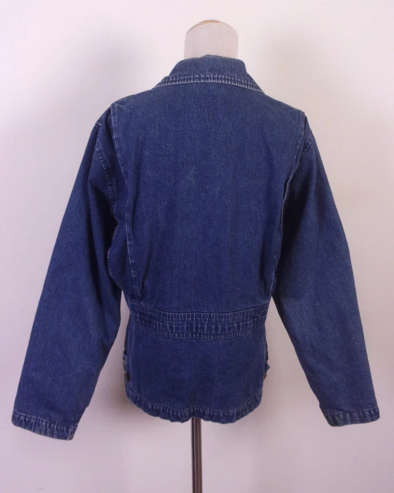 Chaqueta vaquera Eddie Bauer vintage años 80 90 usada en excelente estado forro de franela talla S Foto 3 de 4