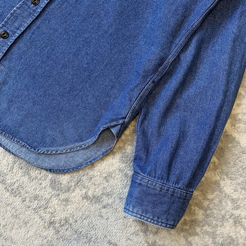 Engineered Garments Indigo Blue Stone Washed Denim Pocket Work Shirt Medium - Picture 4 of 12