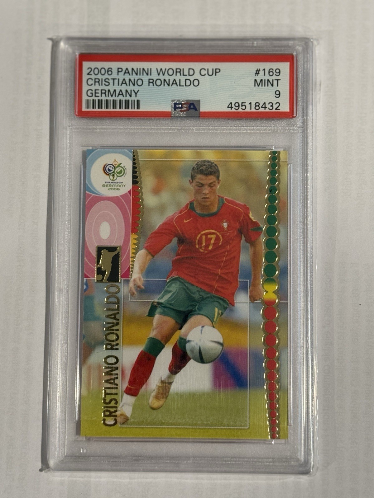 Cristiano Ronaldo 2006 Panini World Cup Base Price Guide - Sports