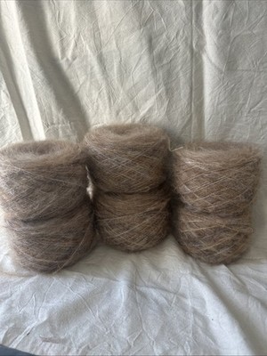 Mohair Yarn 77% Wool/ 23% Viscose High Quality Wheat Color 855G Total