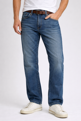 Levi’s 505 Men’s Jeans W38 L30 Blue Denim Straight Leg Classic Fit - 第 1/10 張圖片
