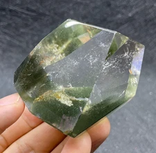Natural Rock Green Phantom Garden Quartz Freeform Polished Crystal Healing