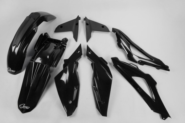 Kunststoff Verkleidung Kit Husqvarna TC 125 - 250 2008 - 2010 Schwarz Ufo Plast-image