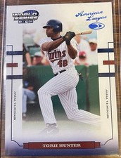 Torii Hunter 2004 World Series Platinum Blue HoloFoil /25 Minnesota Twins MLB