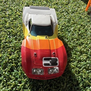 AFX gplus 3 Slot Car Red/Orange/Yellow/White 1:64