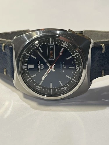 SEIKO RARE VINTAGE 70M SPORT DIVER, 6119-6023, BLUE DIAL, ORIG., SS, VERY GOOD