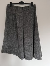 Marks  Spencer Grey A-Line Midi Skirt   Size UK 16