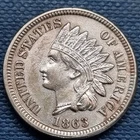 1863 Indian Head Cent 1c Beautiful BU - UNC Uncirculated High Grade #100351
