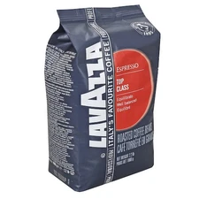 Lavazza Top Class Roasted Coffee Beans, Espresso, 2.2 Pounds Each, 6 Bags
