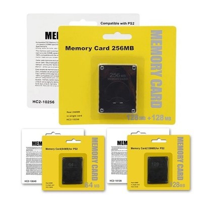 PS2 Memory Card 64MB 128MB 256MB Game Save Data Expansion For Sony PlayStation 2