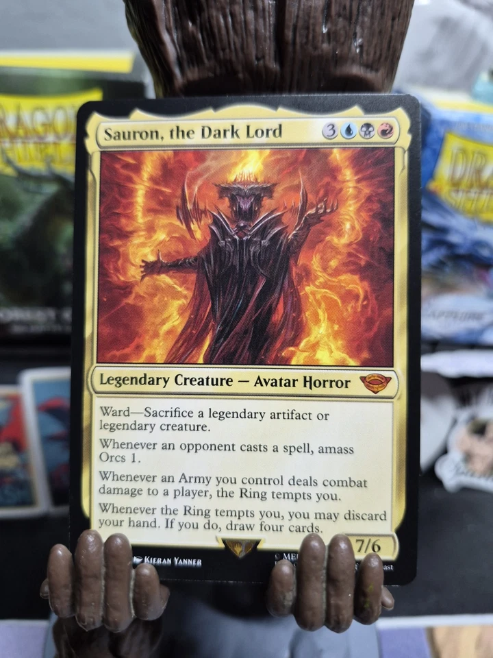 MTG LOTR Pack. Sauron, the Dark Lord, Aragon, the United, and Gandalf the White - Image 4 of 4