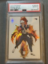 2024 Panini Phoenix - Rookie Color Blast Drake Maye 🔥PSA 10 GEM MT #CB-DME (RC)